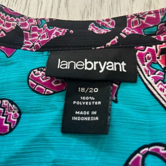 Lane Bryant Vibrant Paisley Blouse - Picture 2 of 8